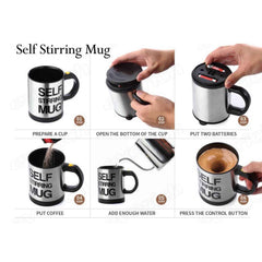 Self Stirring Mug – Automatic Coffee Mixer | Indo Glow