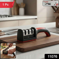 3 Stage Kitchen Knife Sharpener – Ergonomic & Efficient