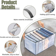 Clothes Organizer 7 Grid – Wardrobe Storage Solution | Organivo
