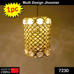 Jhoomer Chandelier – Antique Golden Metal Hanging | Styleva