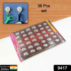 Stainless Steel Wall Hooks – 36 Pc Self-Adhesive | Indo Glow