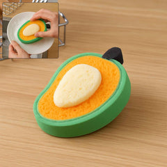 Mango Dish Sponge – Soft, Durable & Multipurpose Cleaner | VelvetBubbles