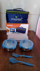 Insulated Lunch Box – Leak-Proof Tiffin Set with Bag | Konvex