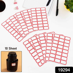 Blank Label Sticker Sheets – Writable, Self-Adhesive 10 Pack