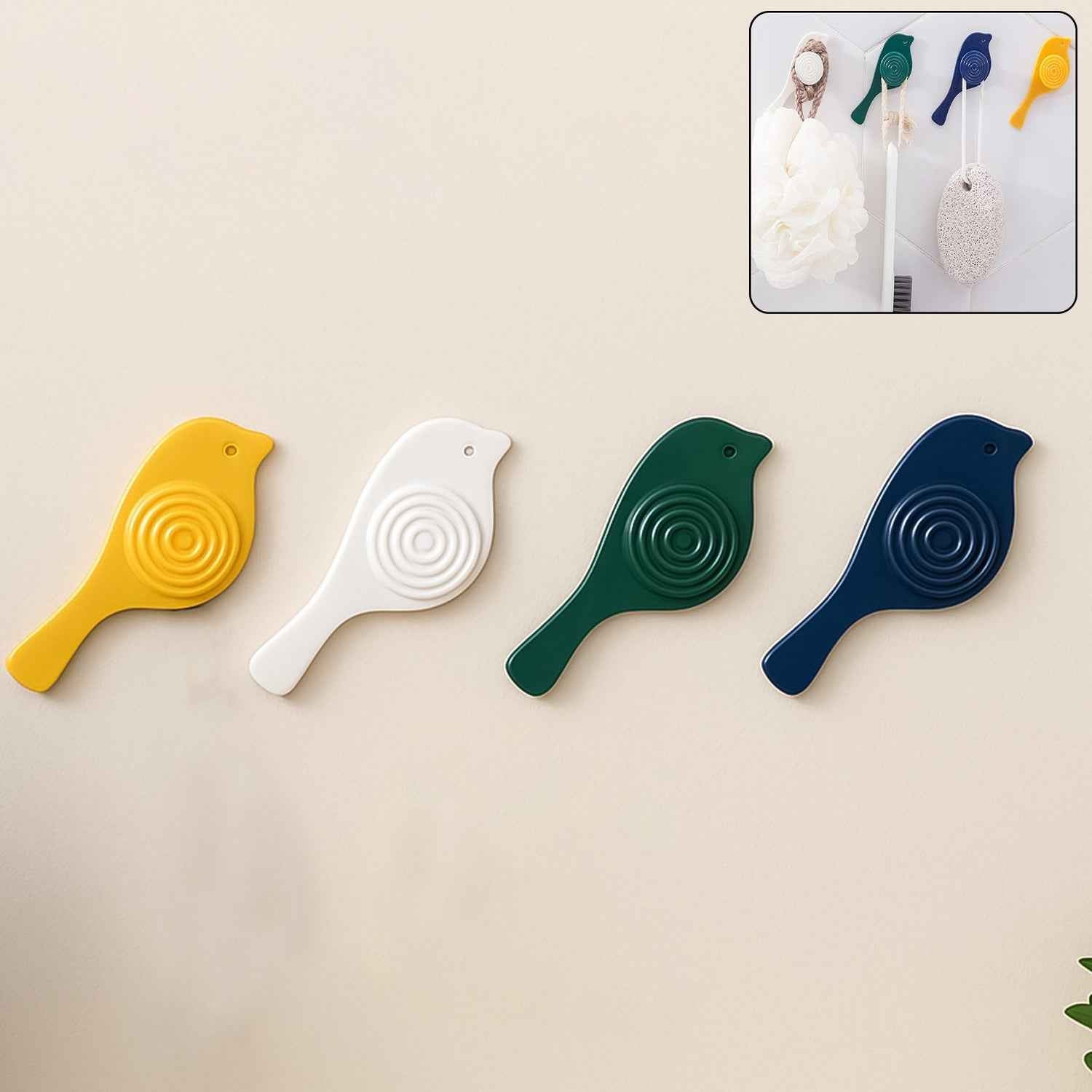 Self-Adhesive Bird Hooks – Wall Mounted Decorative Set | Mist & Relax