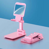 Adjustable Phone Stand – 3-Way Desk Mobile Holder with Mirror | Deskrova