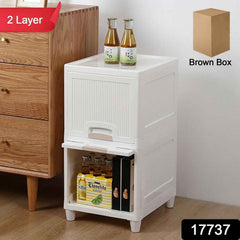 Wardrobe Storage Drawers – 2-Layer Plastic Organizer | Velvet Organizers