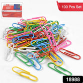 U-Shape Paper Clips 28mm – Durable & Assorted Colors (100 Pcs)