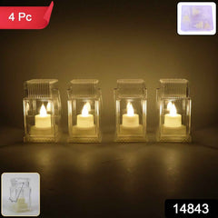 LED Flameless Lantern Candles – Safe Warm Glow Set of 4