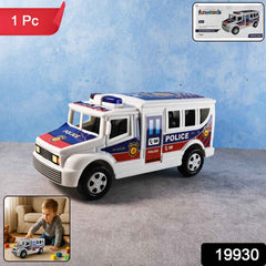 Police Van Toy – Friction Powered Realistic Kids Vehicle