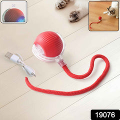 Interactive Cat Toy Ball – LED Light & Detachable Tail