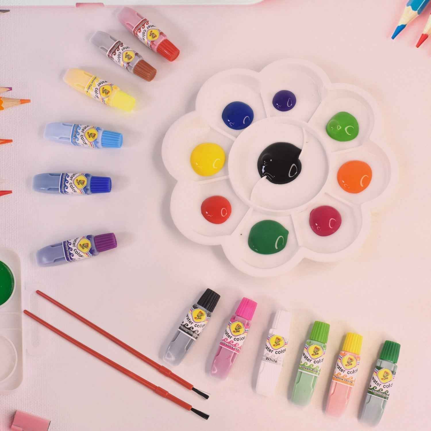 Water Colour Kit for Kids – 15-in-1 Vibrant Paint Set