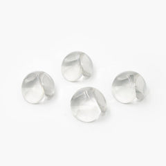 Effective clear corner protectors on a table edge, pack of 4.