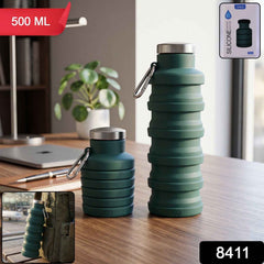 Silicone Foldable Water Bottle Ð Space-Saving Travel & Sports Hydration