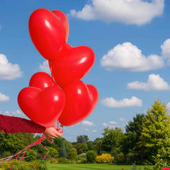 Heart Shaped Balloons – Multicolor Party Decor Set | Play & Move