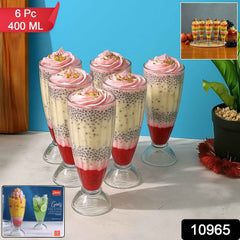 Dessert & Falooda Glasses – Premium 400ML Set of 6