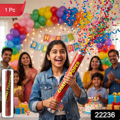 Red Chamki Confetti Party Popper for Birthday Wedding and Celebrati...