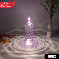 Crystal Candlelight – Multicolor Decorative Candle for Diwali | Styleva