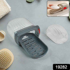 Soap Box Holder – Dust-Proof Lid & Detachable Drain Tray