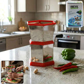Chilli Cutter – Manual Hexa-Style Hand-Crank Vegetable Chopper