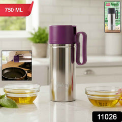 Stainless Steel Oil Pourer – 750ml Anti-Drip Dispenser