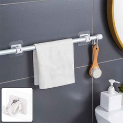 No-Drill Adhesive Towel Rod Holder – Multipurpose Wall Mount