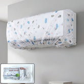 AC Dust Cover, Waterproof Folding Split AC Protector | Velvet Wheels front view for fresh air comfort
