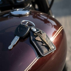 Aircraft Design Leather Finish Keychain – Stylish Durable Accessory