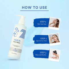 Hydrating Aqua Face Wash – Gentle Daily Moisturizing Cleanser 250ml