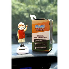PM Narendra Modi solar powered car dashboard showpiece