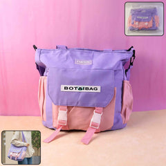 Multi-Pocket Shoulder Tote Bag – Spacious & Adjustable Strap