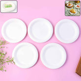 Compostable Bagasse Plate – 6 Inch Eco-Friendly Snack Plate