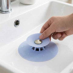 Kitchen Silicone Sink Drain Cover – Anti-Clog Water Flow Protector