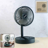 Rechargeable Desktop Table Fan – Portable Cooling With Phone Holder