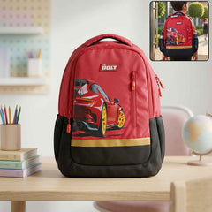 19-inch KidÕs School Bag Ð Spacious & Stylish with Car Design