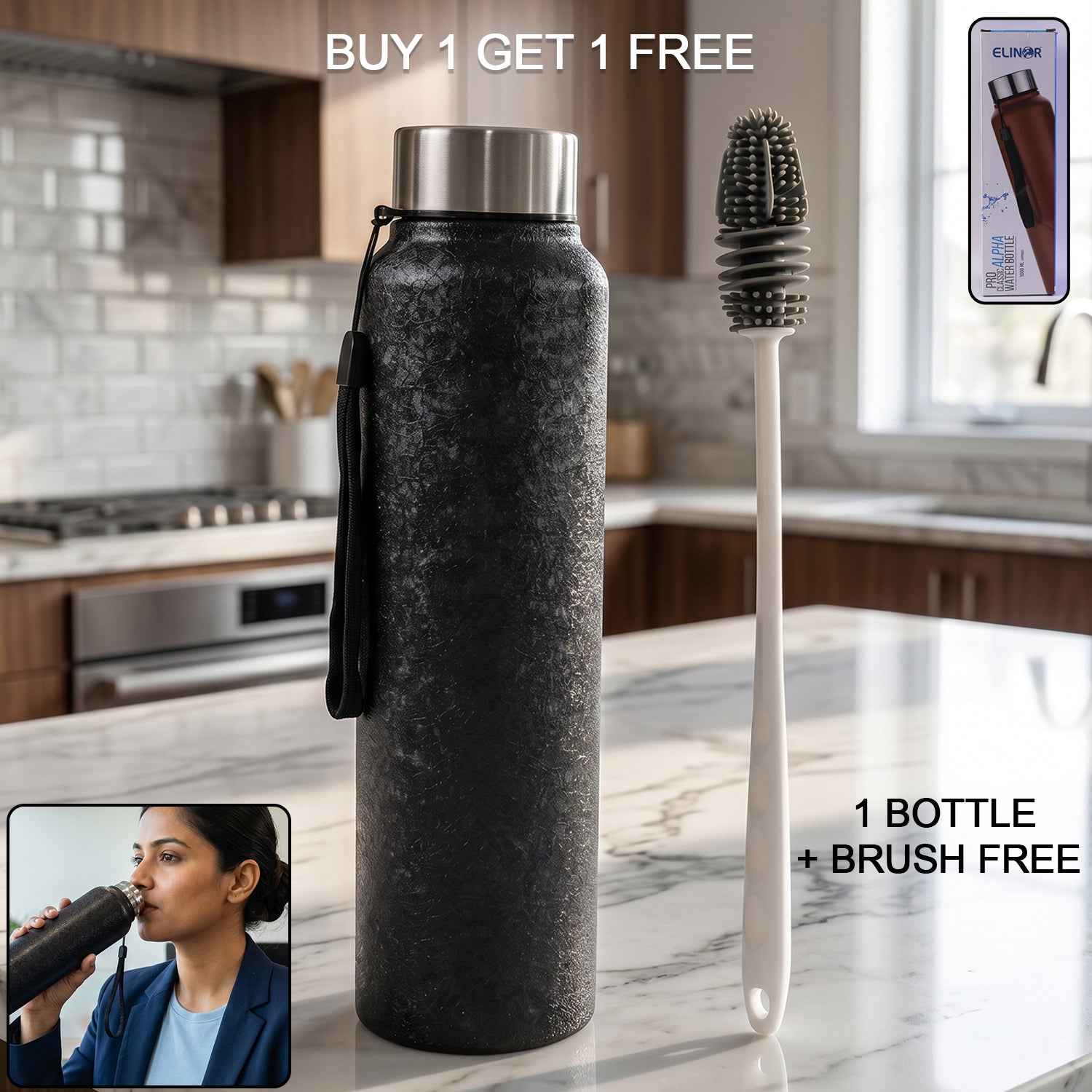 Stainless Steel Water Bottle Ð Leak-Proof & Thermally Insulated for Daily Use