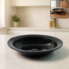 Deep Black Curry & Soup Serving Bowl – Durable & Elegant