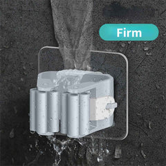 Mop & Broom Holder Clips – Strong Self-Adhesive Grip Set