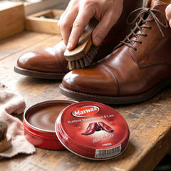 Shoe Care Ð Instant Shine & Protective Brown Cream for Leather Shoes