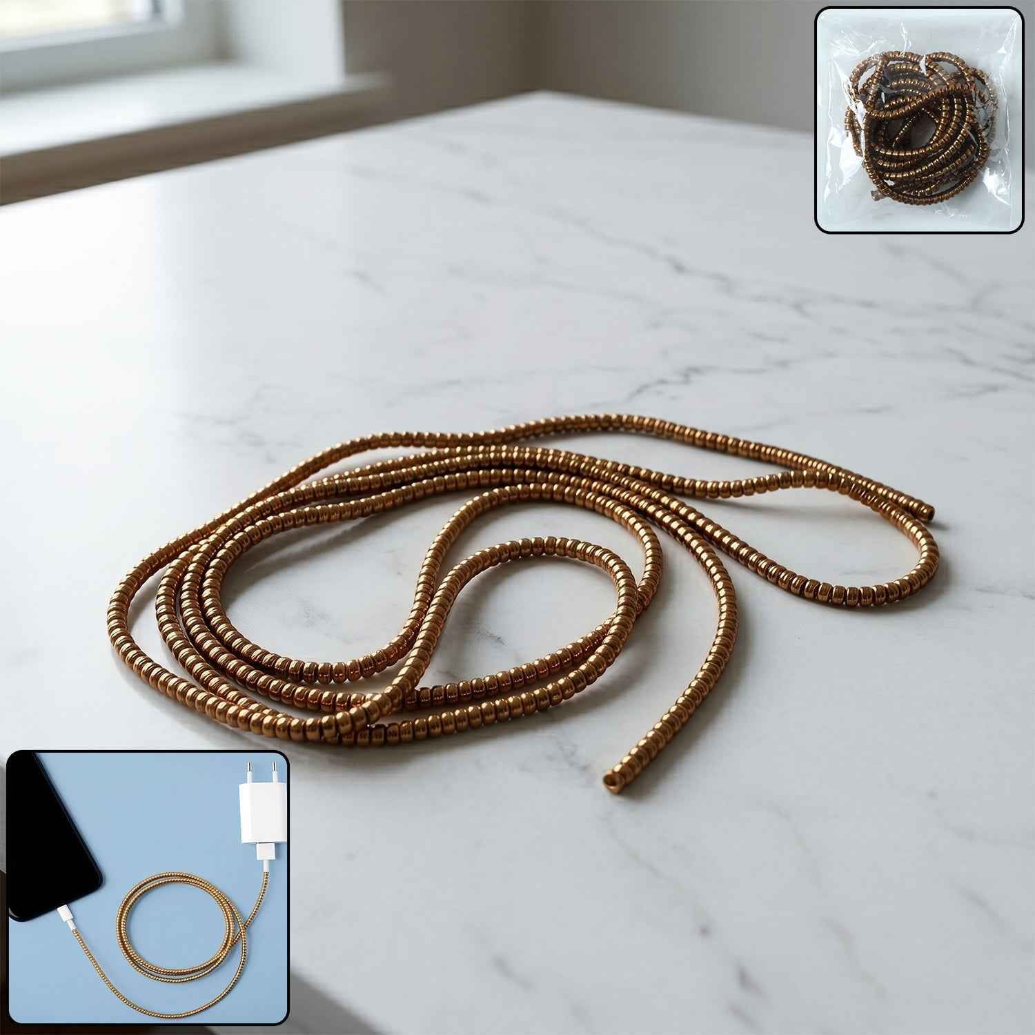 Spiral Cable Protector Sleeve – Durable Flexible Cord Saver