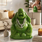 Laughing Buddha Money Bank – Decorative Coin Saving Box for Wealth