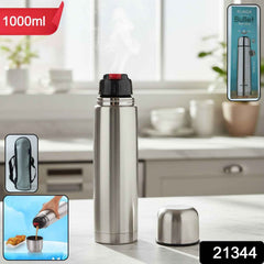 Stainless Steel Vacuum Insulated Water Bottle 1000ML – Leak-Resistant