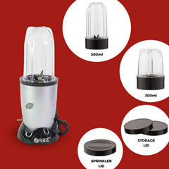 Orbit 400W Multi-Purpose Bullet Mixer – Compact Blender with Dual Jars