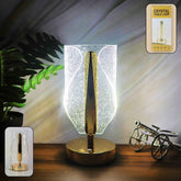Crystal Table Lamp – Luxury LED with USB Charging