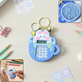Bunny Calculator Keychain – Portable Mini Digital Calculator