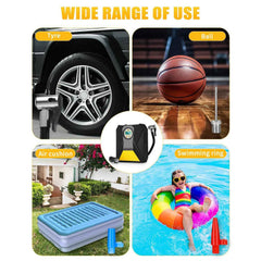 Car Tyre Air Compressor – Mini Digital Portable Pump with LCD