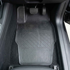 Heavy Duty Anti-Slip Rubber Car Foot Mat Set – Waterproof & Durable