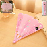 Foldable Hand Fan – Lightweight Floral Print for Portable Cooling