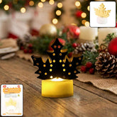 LED Gold Metal Leaf Diya Lamp – Battery Operated Festive Glow