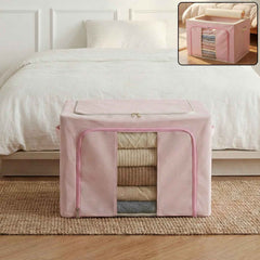 Foldable Fabric Clothes Storage Organizer Box - Space-Saving Design